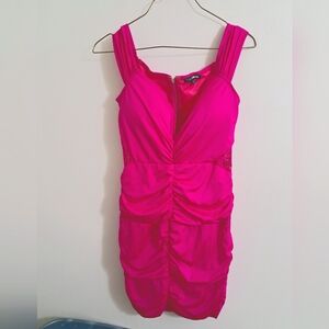 Fashion  Nova pink dress.